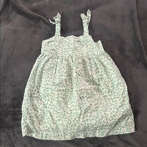 Adorable Green Floral Kids Dress baby gap
